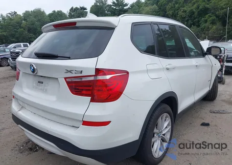 2017 BMW X3 xDrive28I from USA, damaged, VIN 5UXWX9C31H0T20258